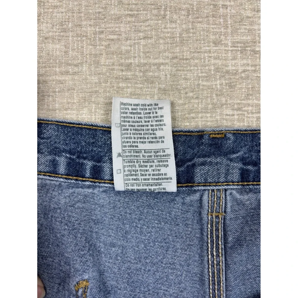 Carhartt B13-DPS Men's 40x34 Original Dungaree Fit Carpenter Blue Denim Jeans